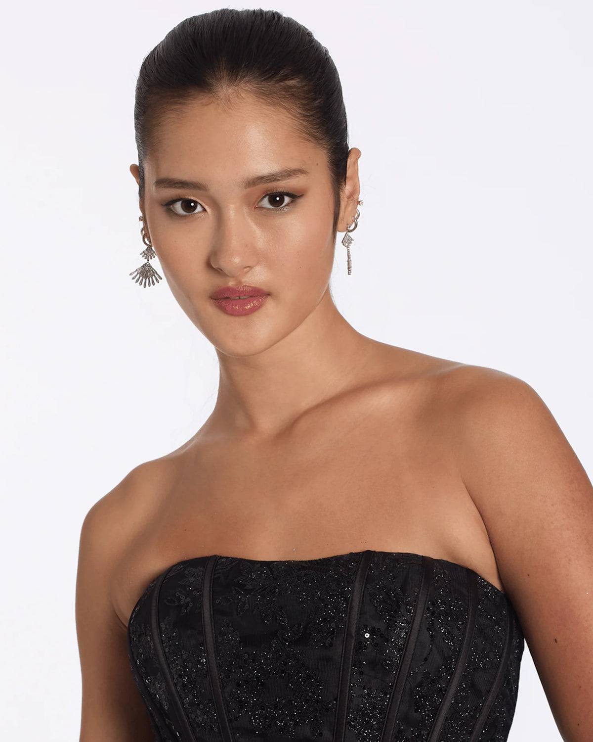 strapless fit-and-flare maxi homecoming dress - image 5