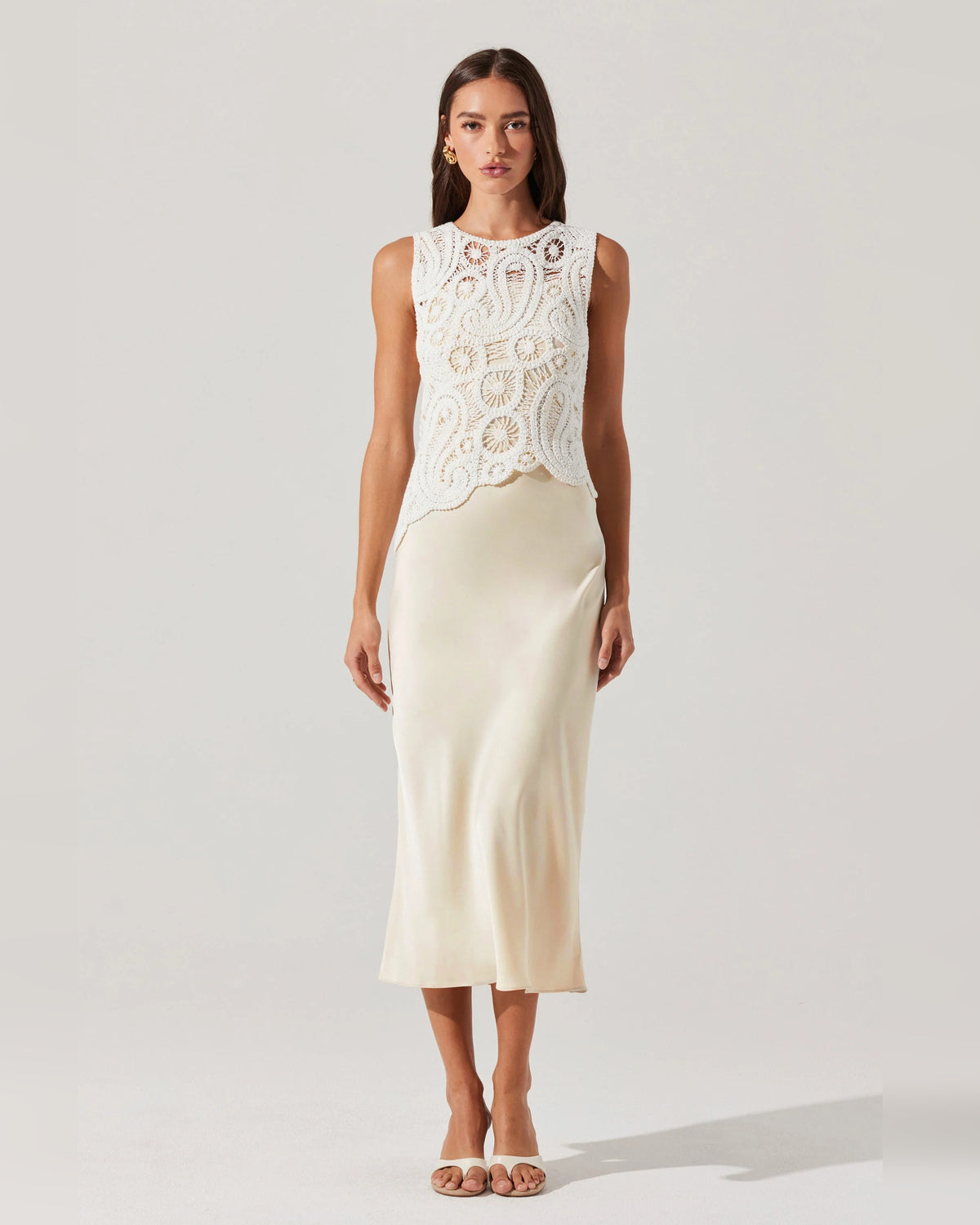 spaghetti strap a-line maxi formal dress - image 5