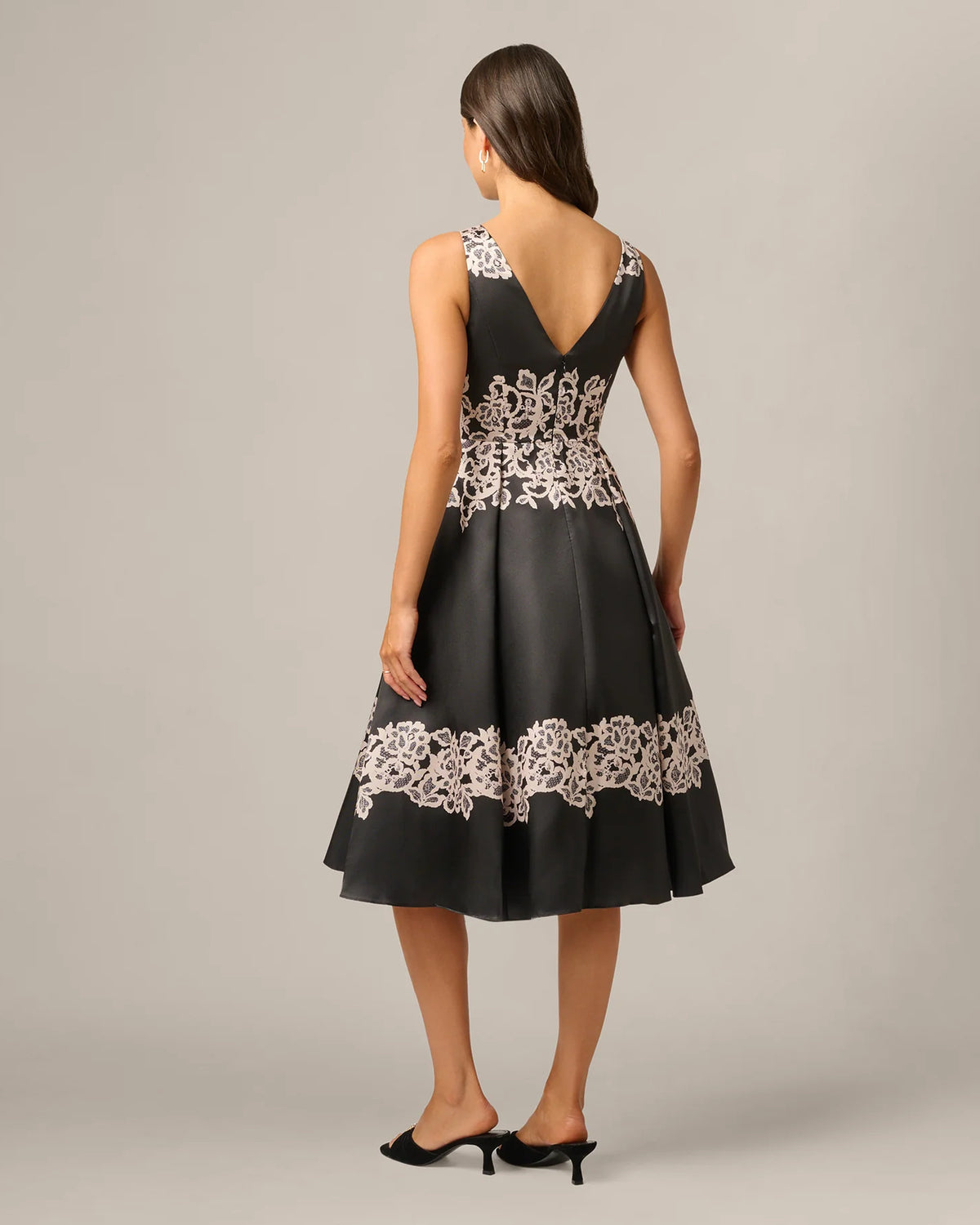 fit-and-flare midi mother of the bride dress - image 5
