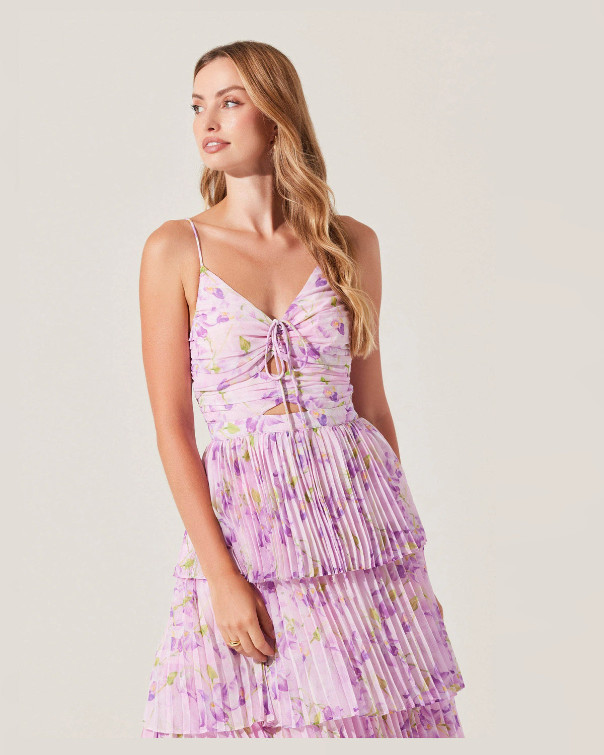 spaghetti strap a-line maxi formal dress - image 5