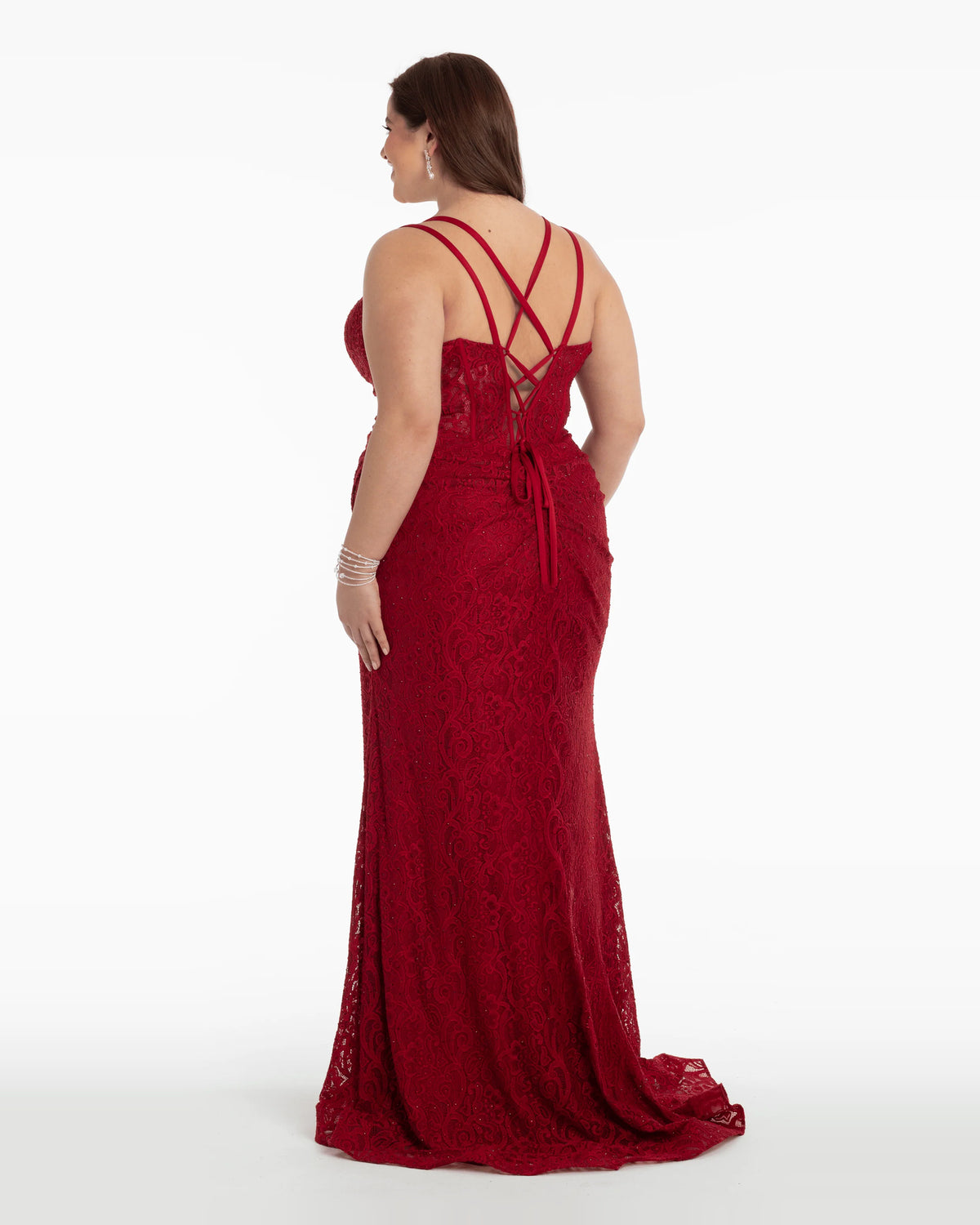 sweetheart column maxi prom dress - image 5