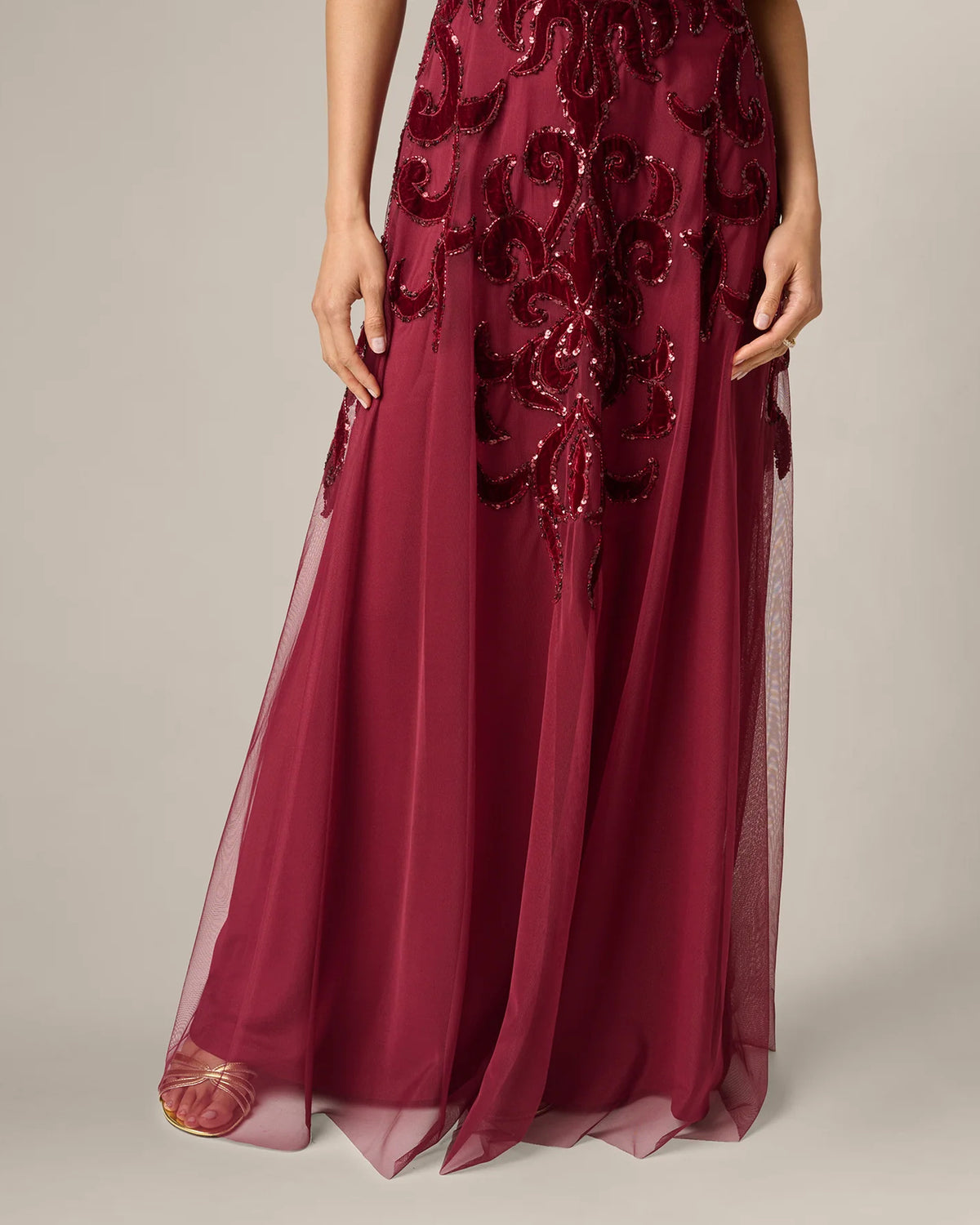 a-line maxi mother of the bride dress - image 5