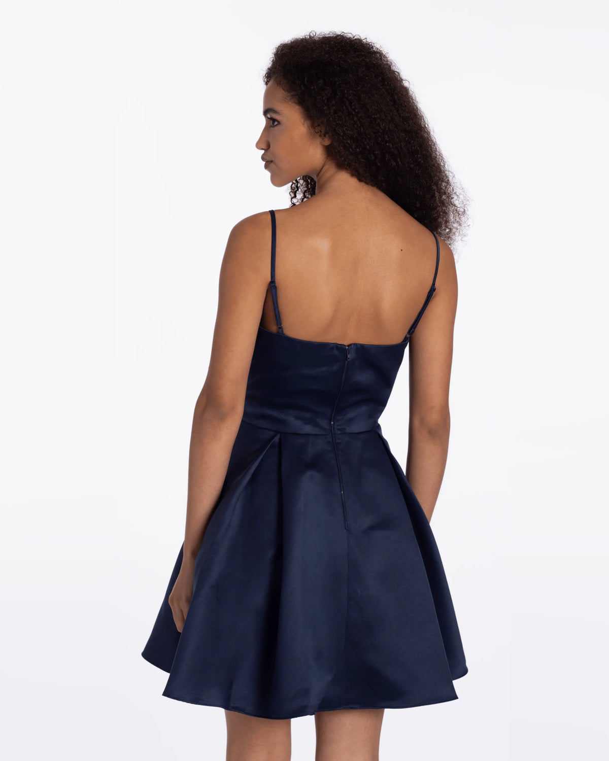 spaghetti strap fit-and-flare maxi homecoming dress - image 5