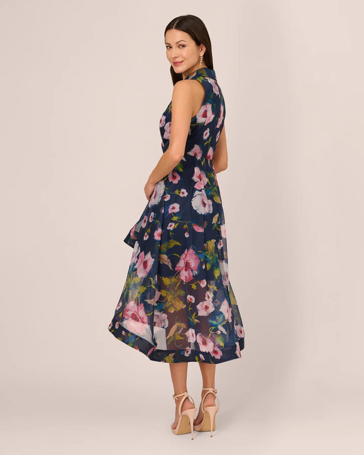 v neck wrap midi mother of the bride dress - image 5