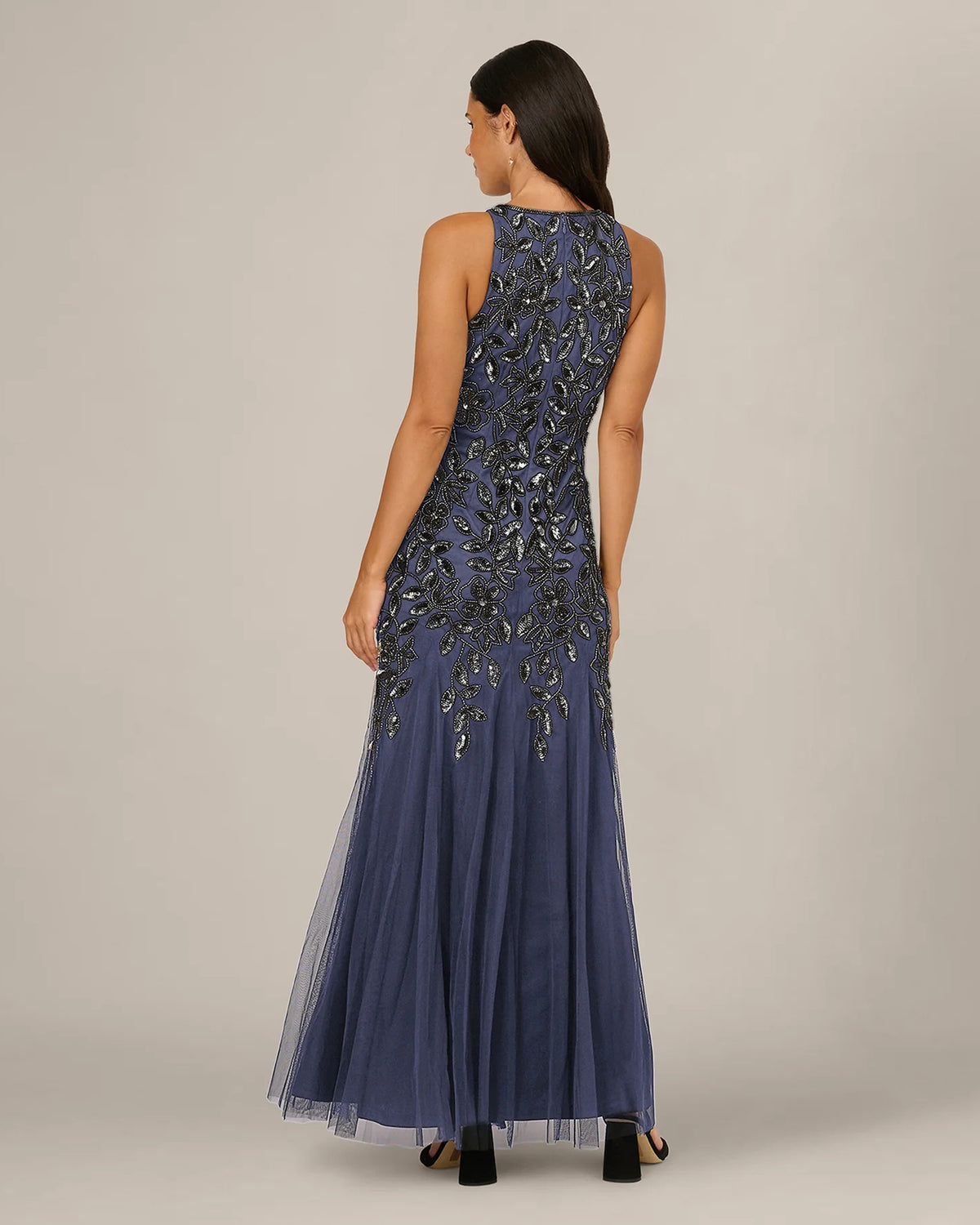 sleeveless a-line maxi mother of the bride dress - image 5