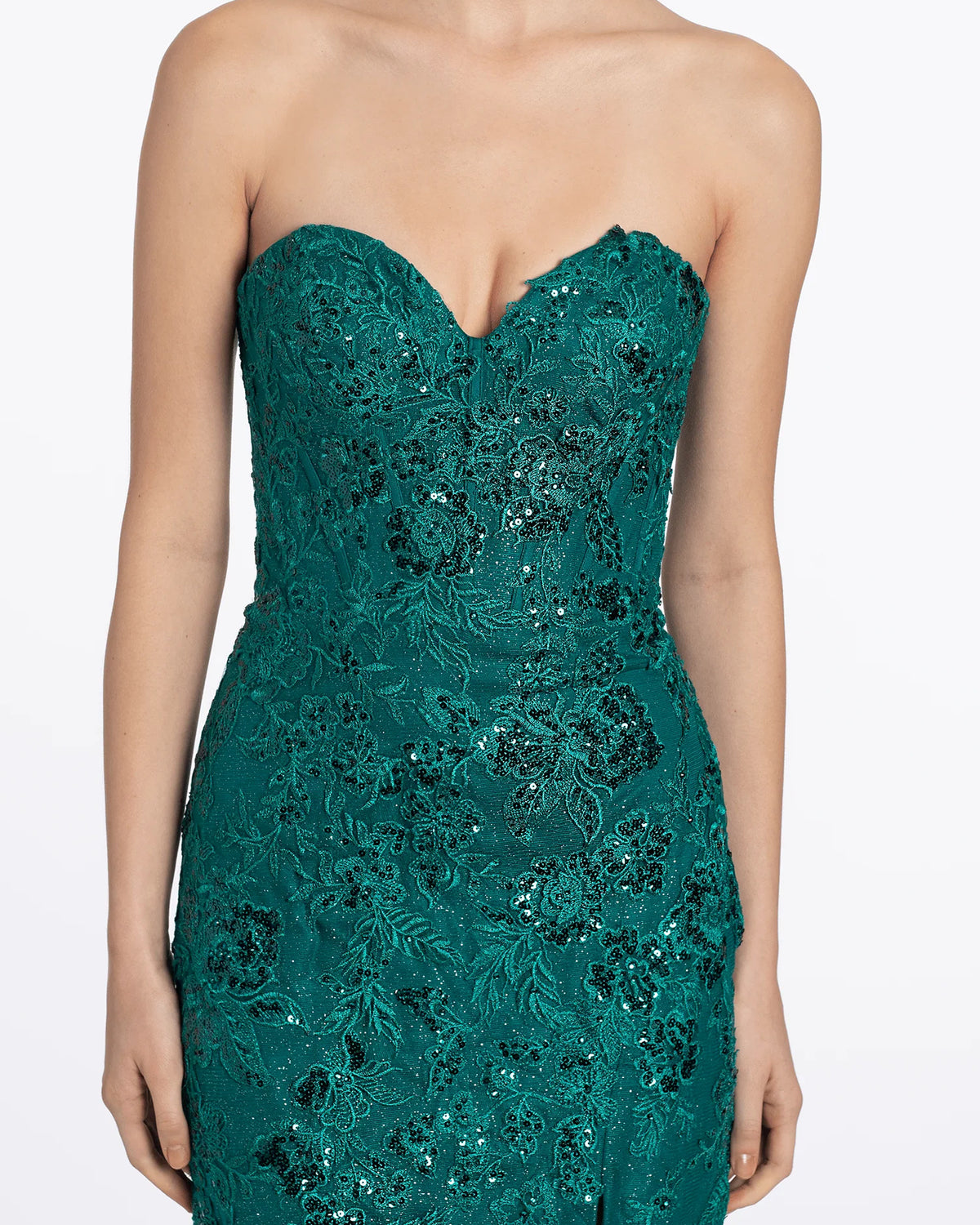 sweetheart column maxi prom dress - image 5