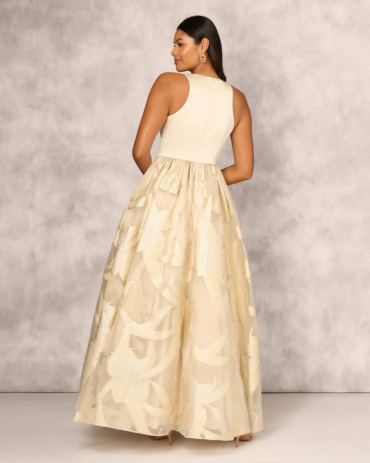 v neck ball-gown floor-length mother of the bride dress - image 5
