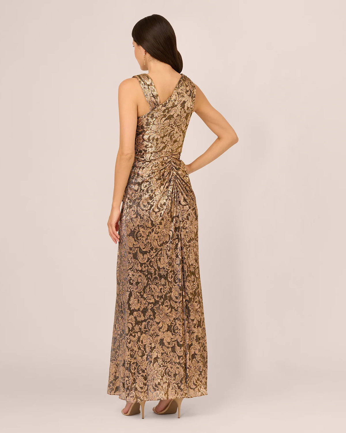sleeveless a-line maxi mother of the bride dress - image 5
