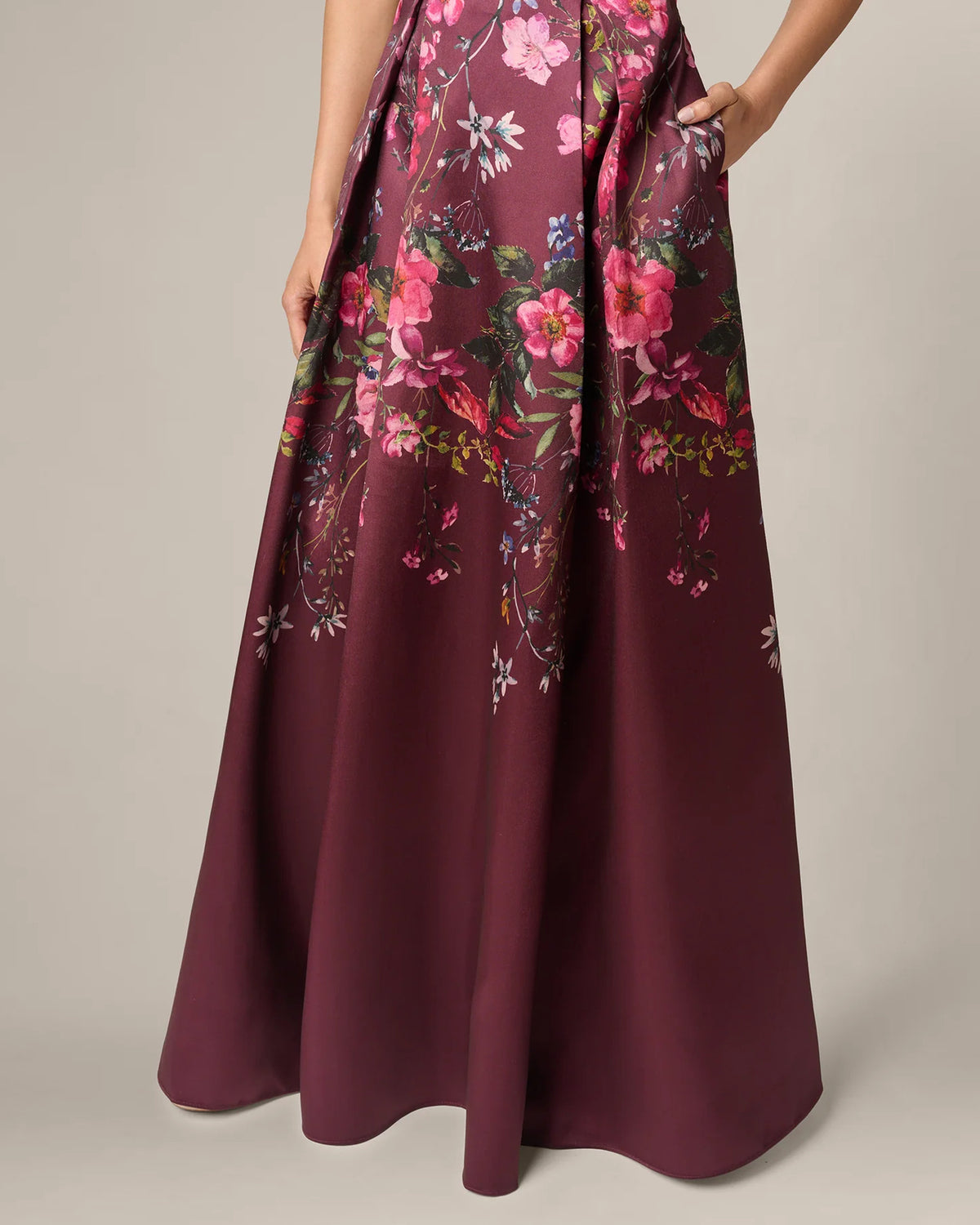 off-shoulder a-line maxi mother of the bride dress - image 5