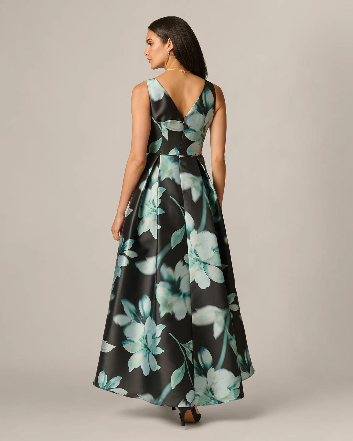 spaghetti strap a-line maxi mother of the bride dress - image 5