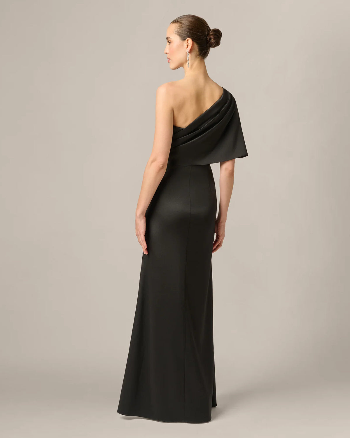 one-shoulder mermaid maxi mother of the bride dress - image 5