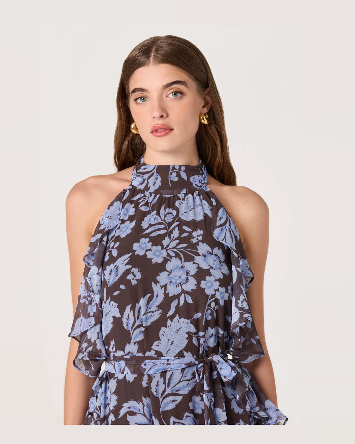 spaghetti strap a-line maxi formal dress - image 5