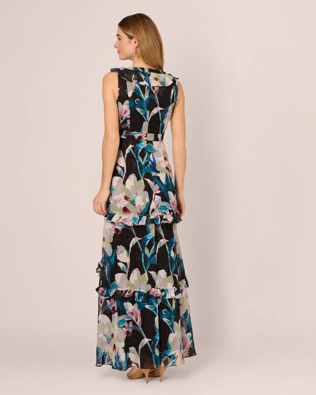 sleeveless a-line maxi mother of the bride dress - image 5
