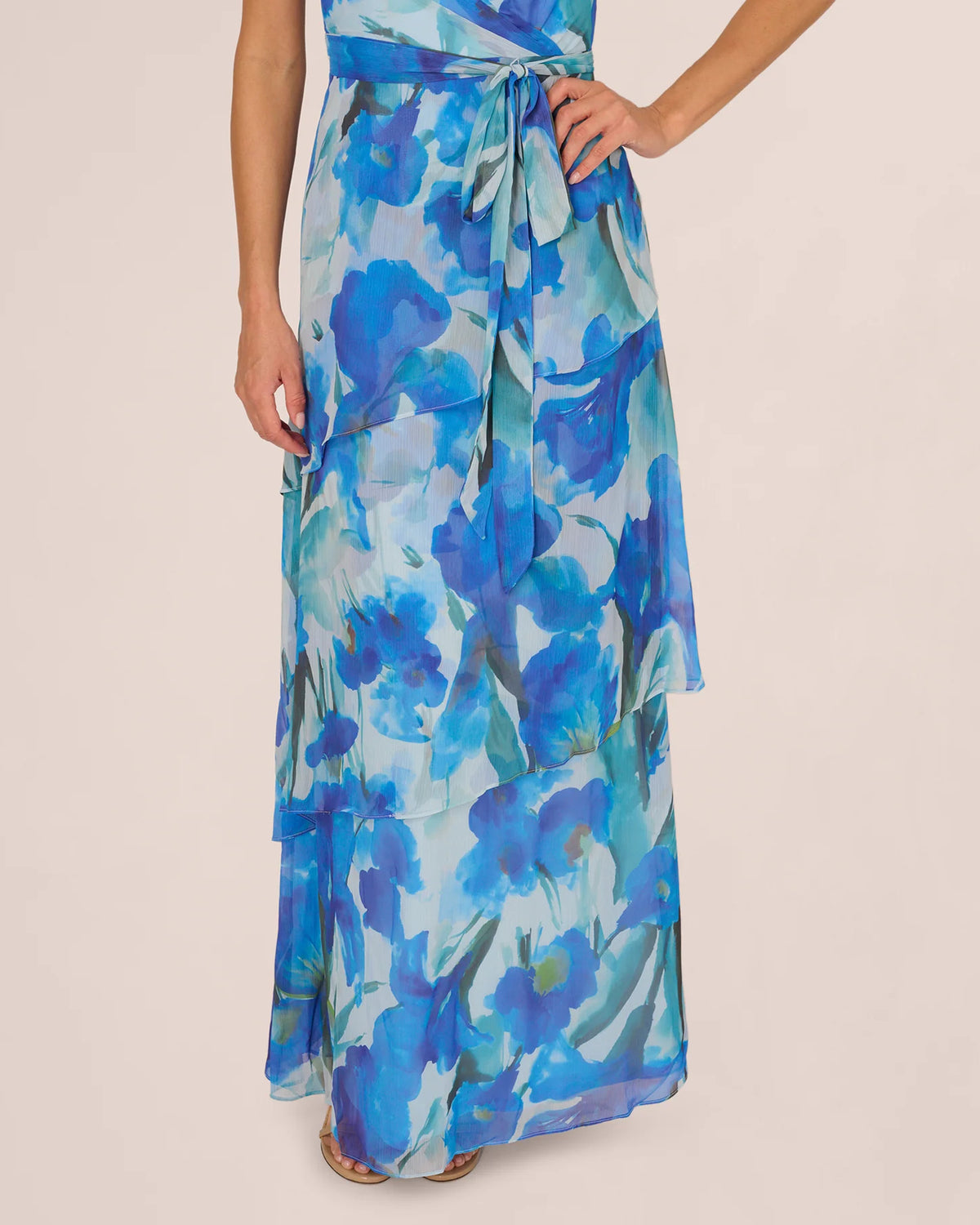 one-shoulder a-line maxi mother of the bride dress - image 5
