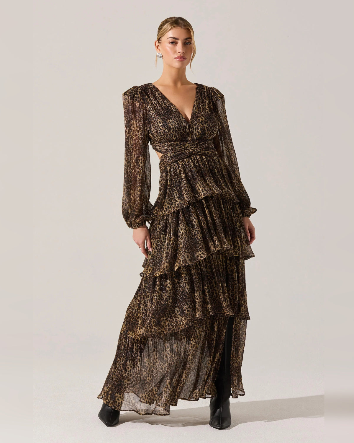 spaghetti strap a-line maxi formal dress - image 5