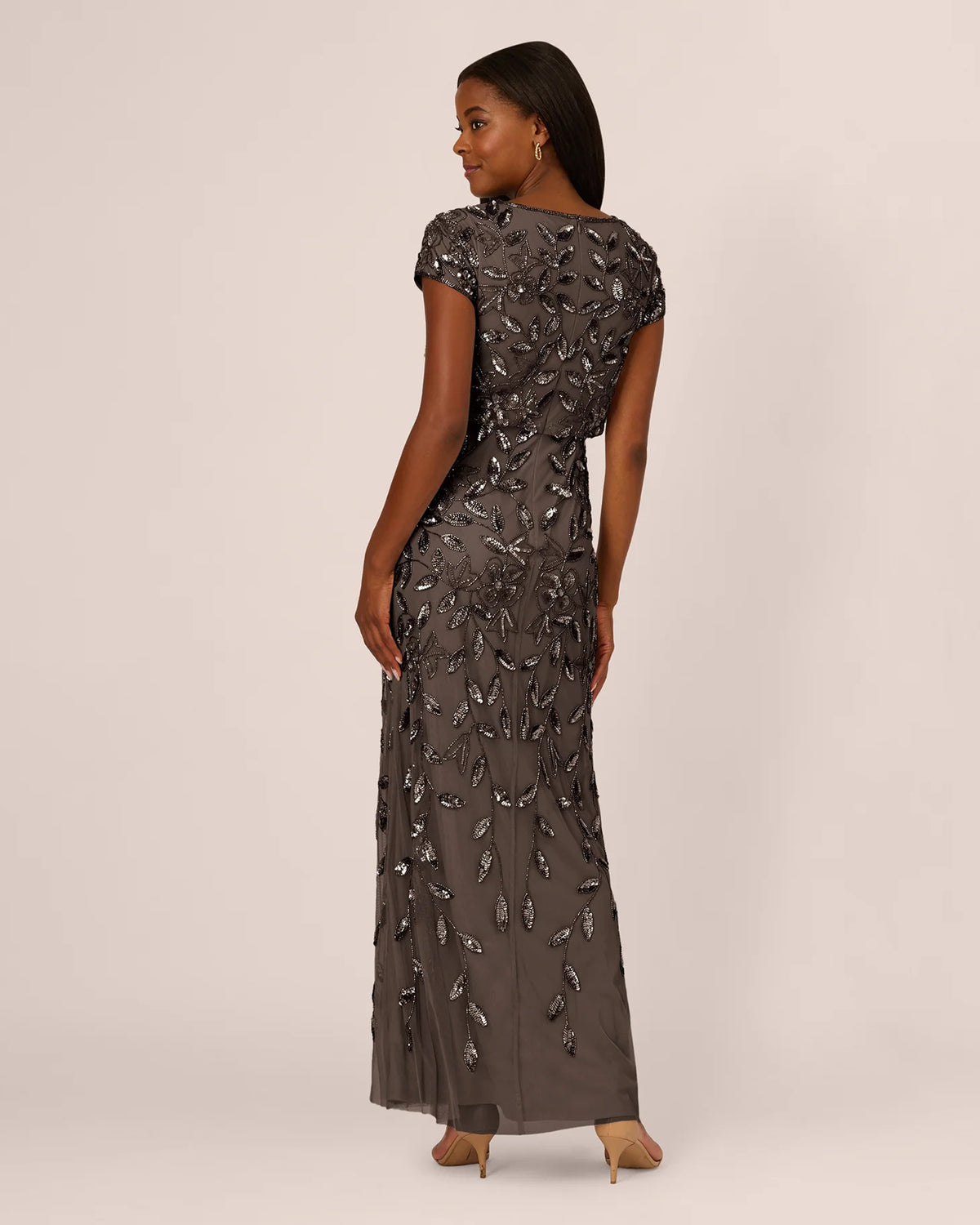 boat neck mermaid floor-length mother of the bride dress - image 5