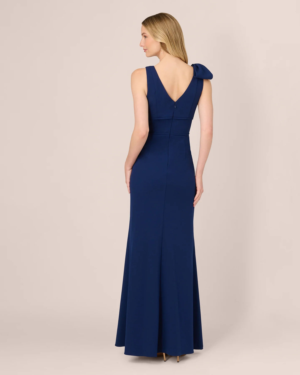 v-neck a-line maxi mother of the bride dress - image 5