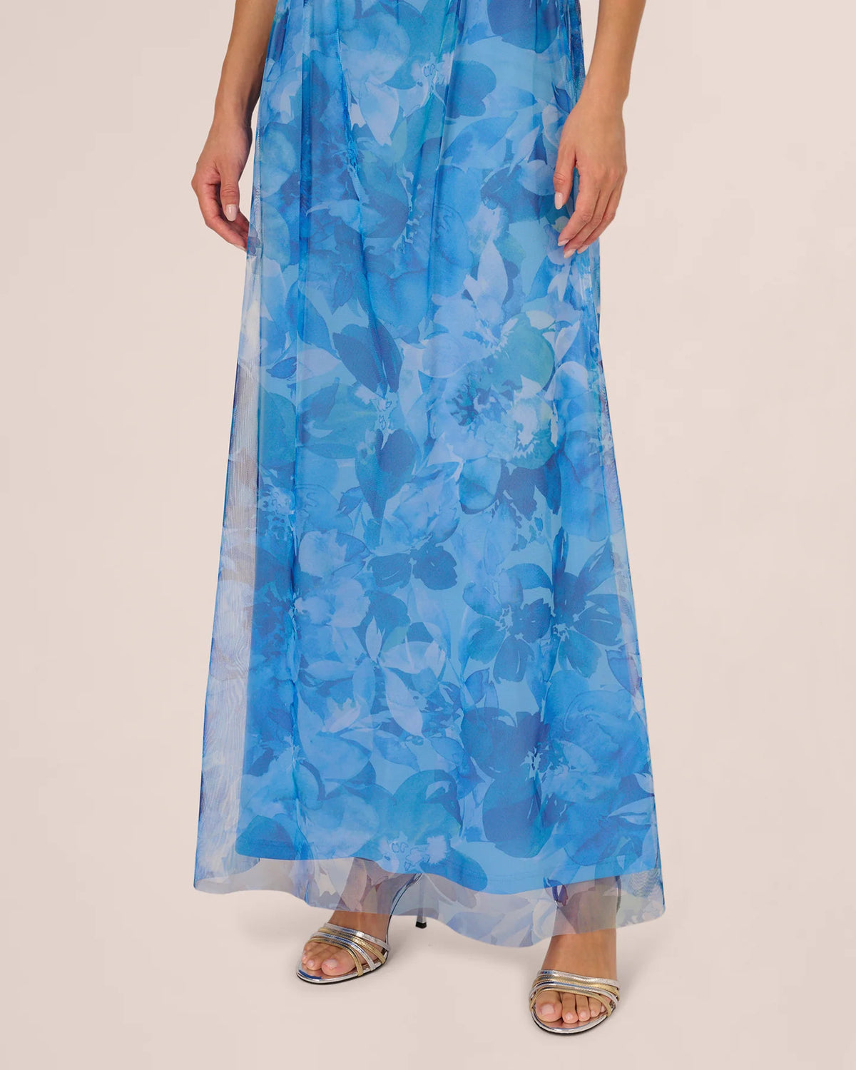cap-sleeve a-line maxi mother of the bride dress - image 5