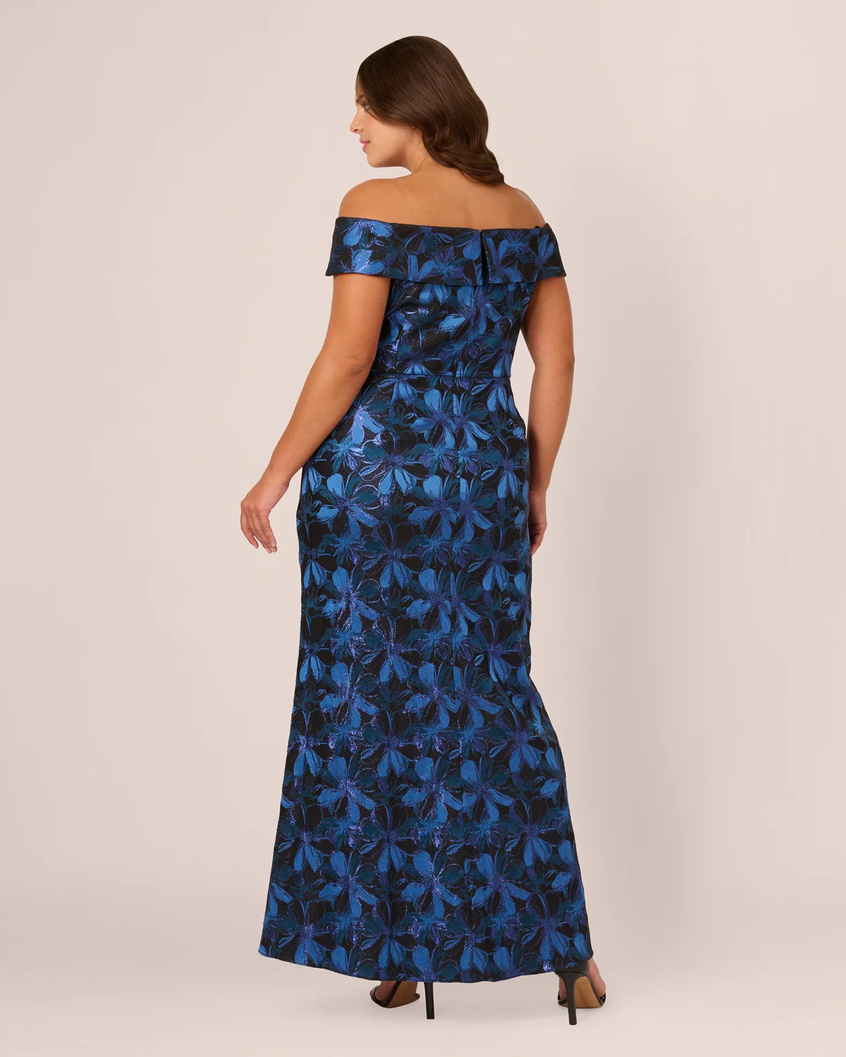 off shoulder mermaid floor-length mother of the bride dress - image 5