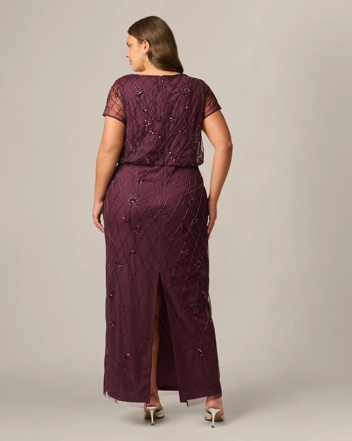spaghetti strap a-line maxi mother of the bride dress - image 5
