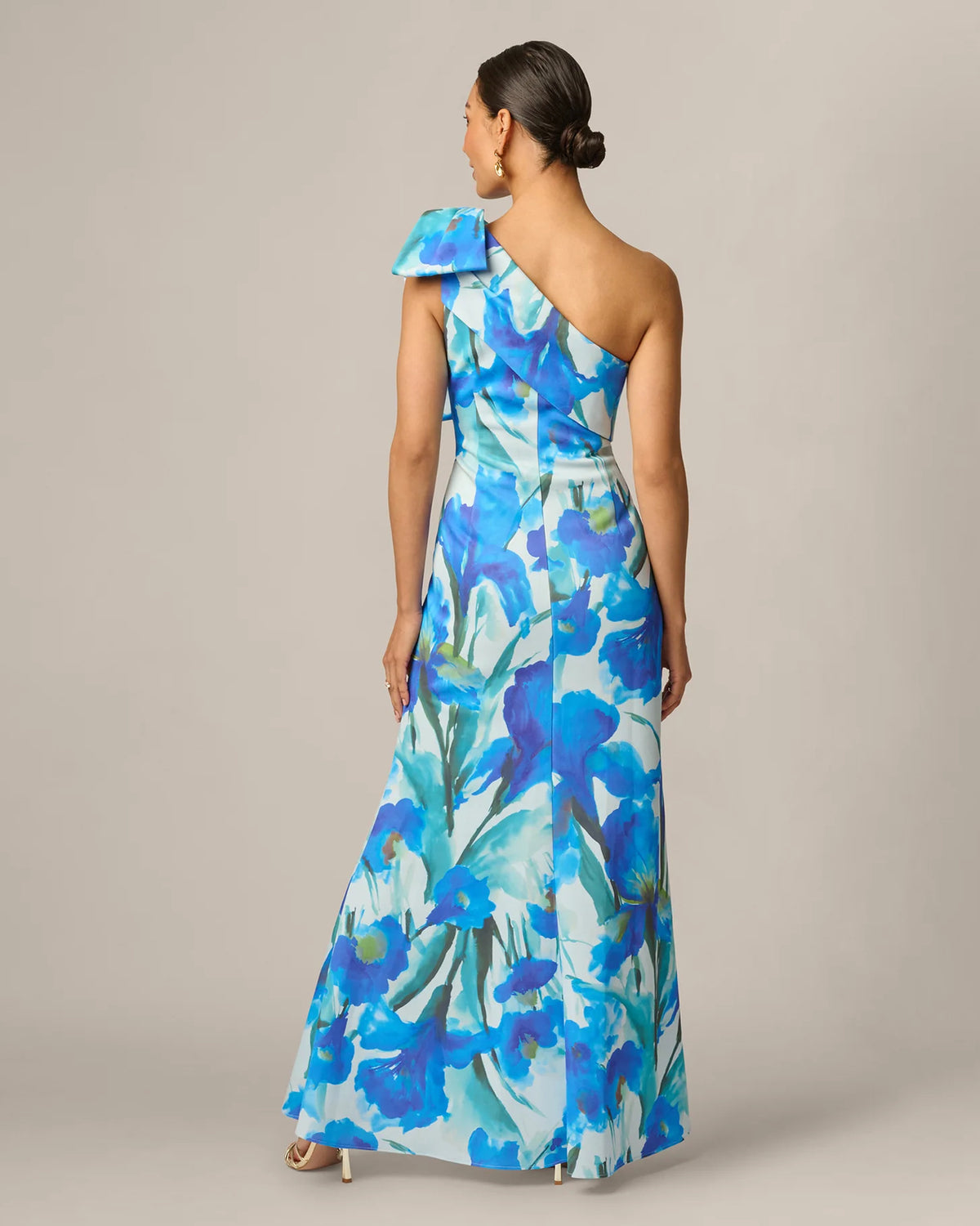 one-shoulder mermaid maxi mother of the bride dress - image 5