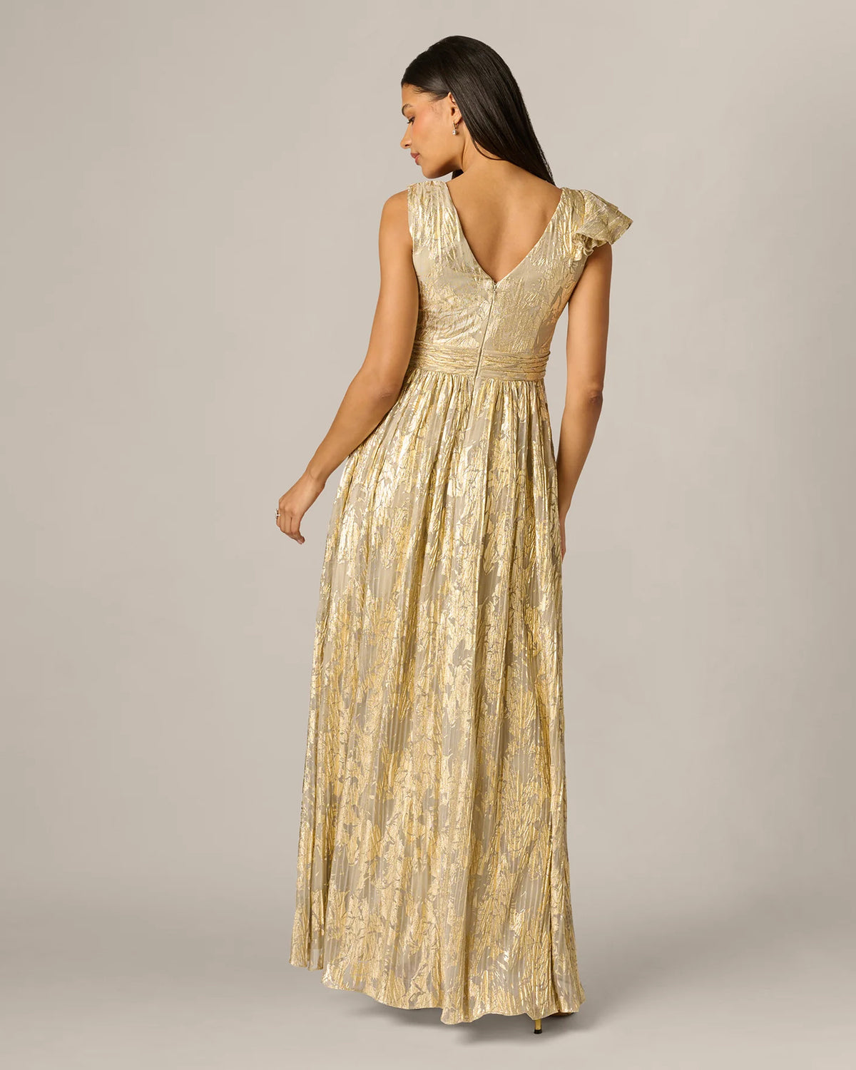 sleeveless a-line maxi mother of the bride dress - image 5