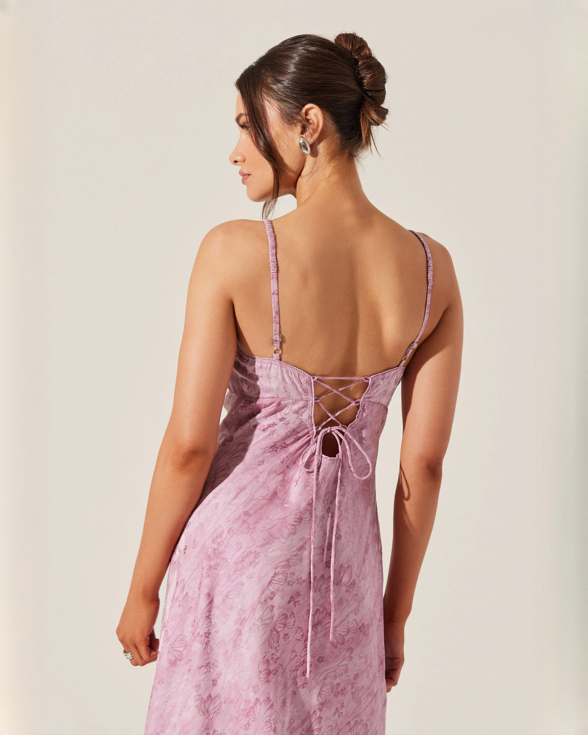 sleeveless mesh a-line midi bridesmaid dress - image 5