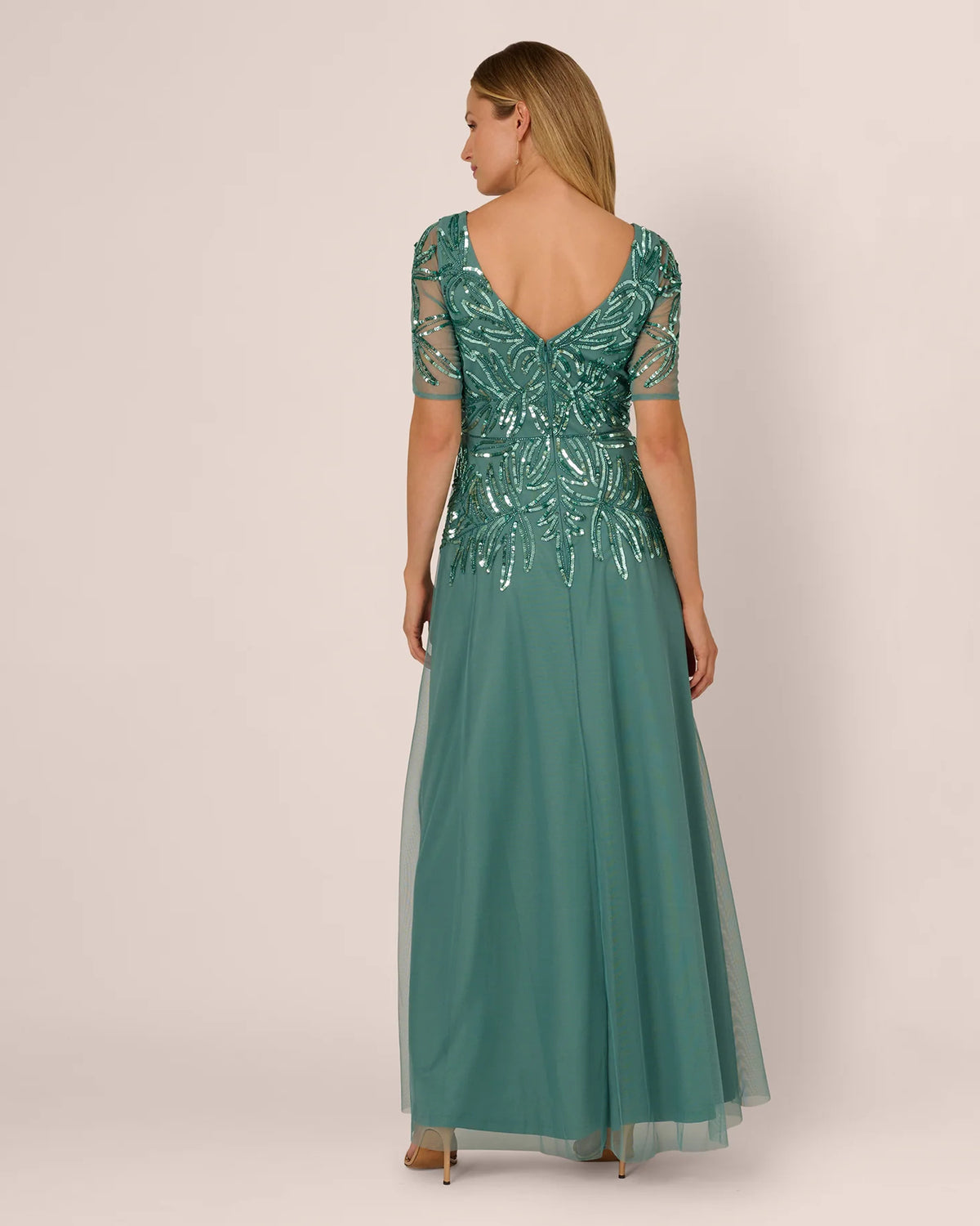 a-line maxi mother of the bride dress - image 5