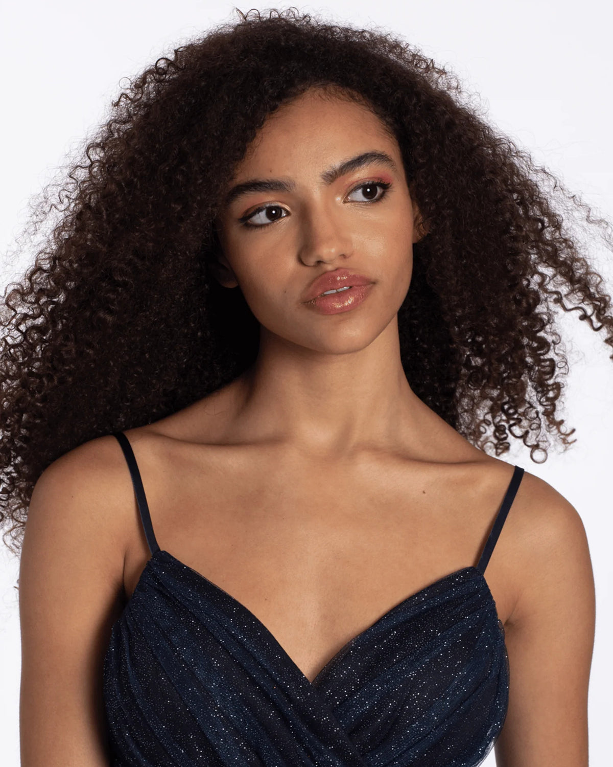 spaghetti strap fit-and-flare maxi homecoming dress - image 5