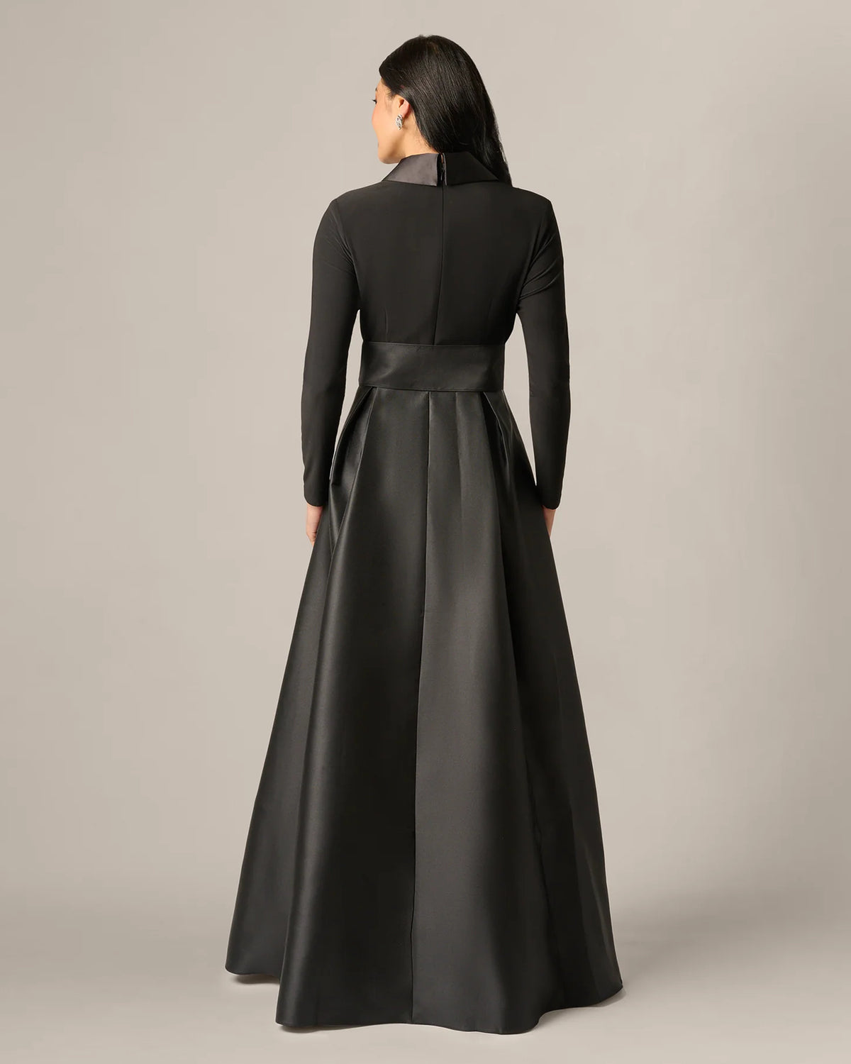 long-sleeve a-line maxi mother of the bride dress - image 5