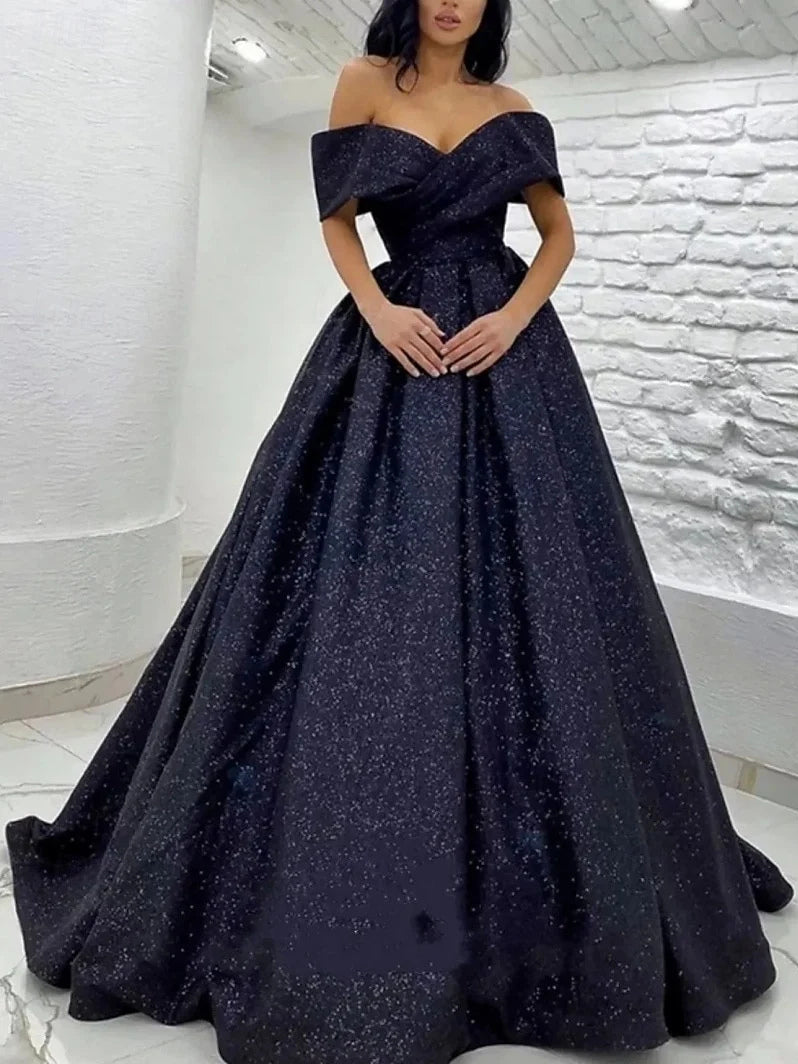 Red floor-length prom dress, alternate view showing the skirt and hem