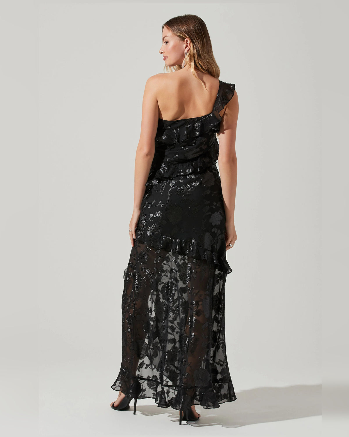 one-shoulder a-line maxi formal dress - image 5