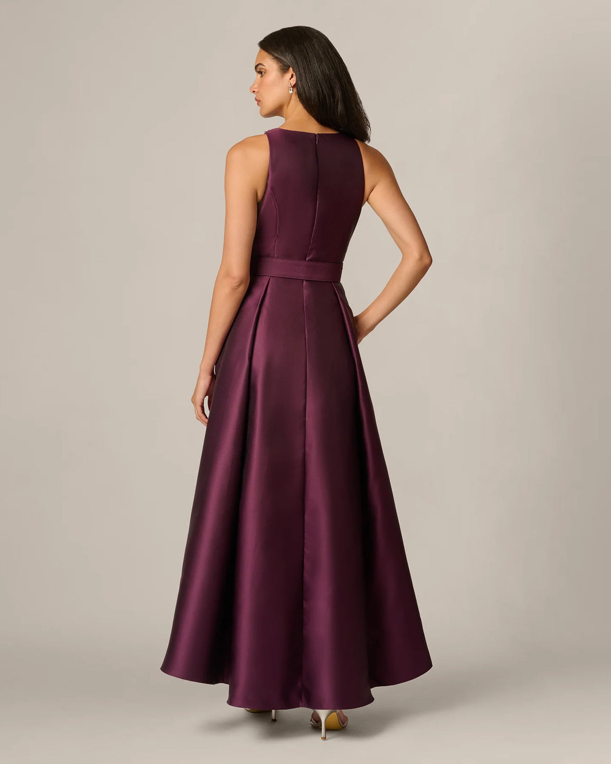 spaghetti strap fit-and-flare maxi mother of the bride dress - image 5