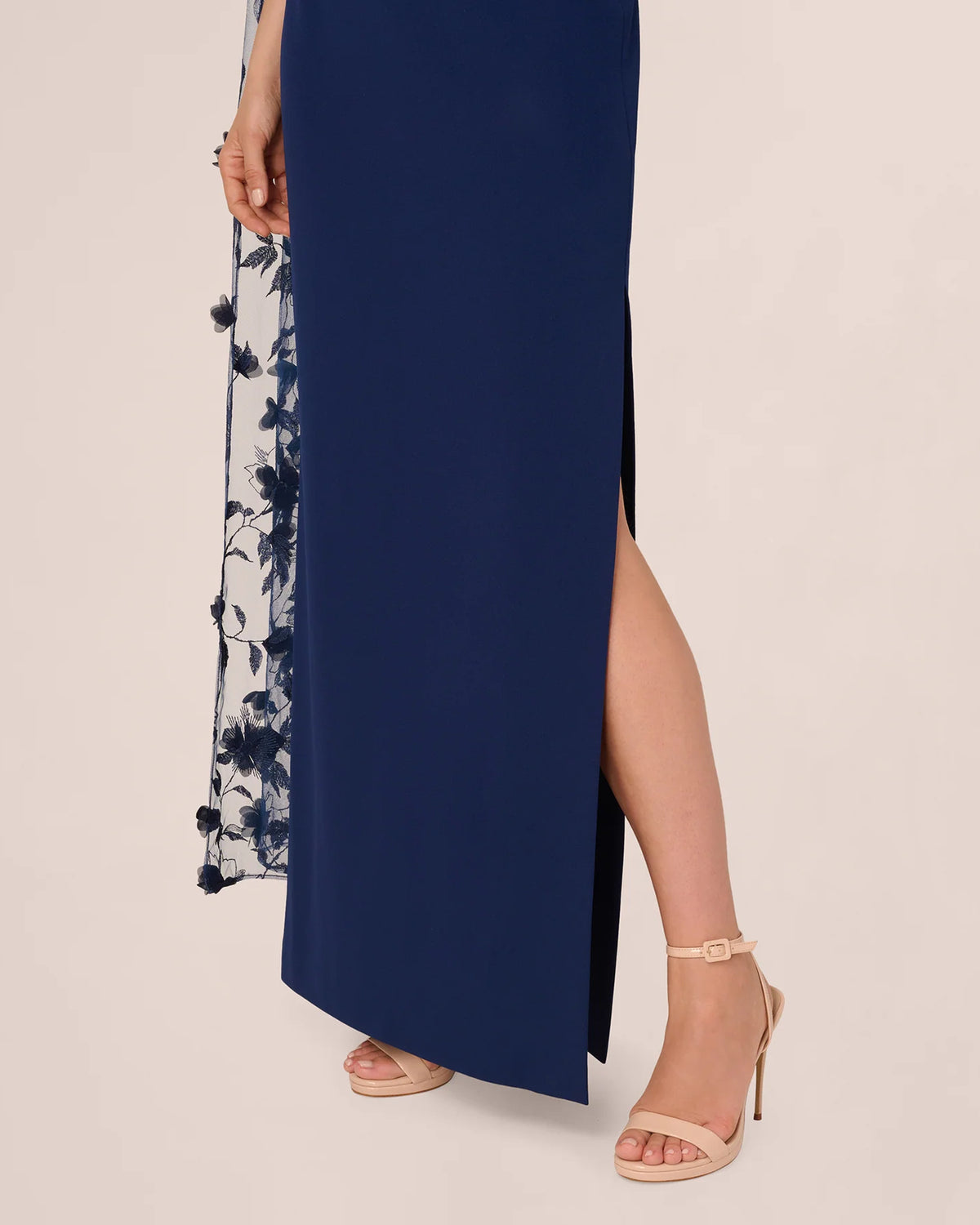 one-shoulder a-line maxi mother of the bride dress - image 5