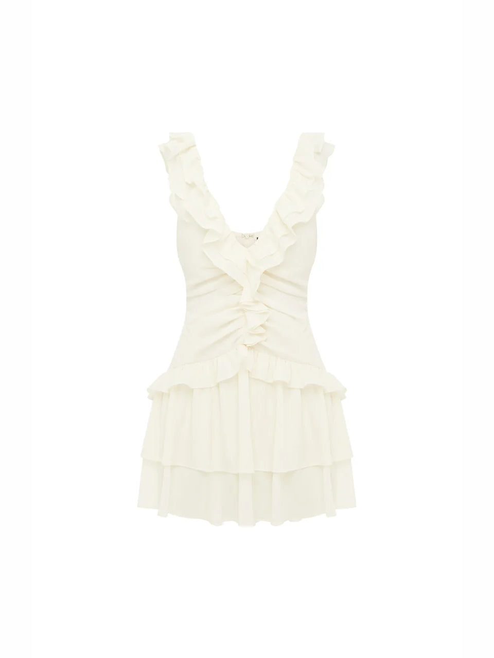 PEARL mini homecoming dress, alternate view showing the skirt and hem