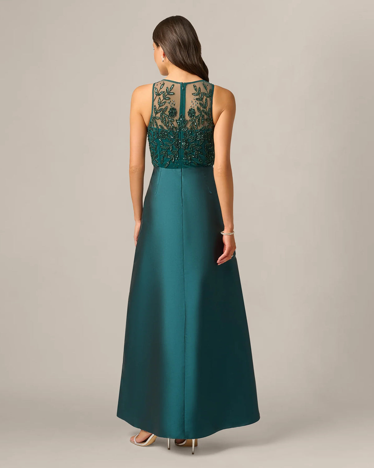 sleeveless a-line maxi mother of the bride dress - image 5