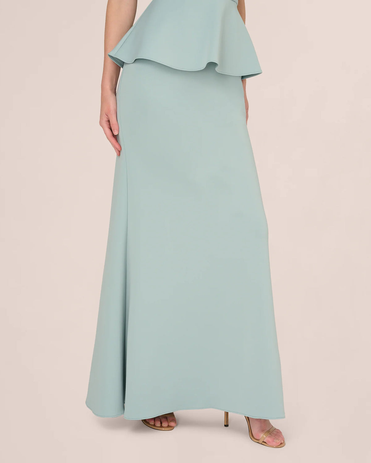 halter neck a-line maxi mother of the bride dress - image 5