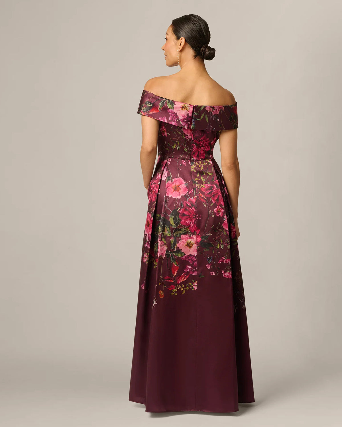 off-shoulder a-line maxi mother of the bride dress - image 5
