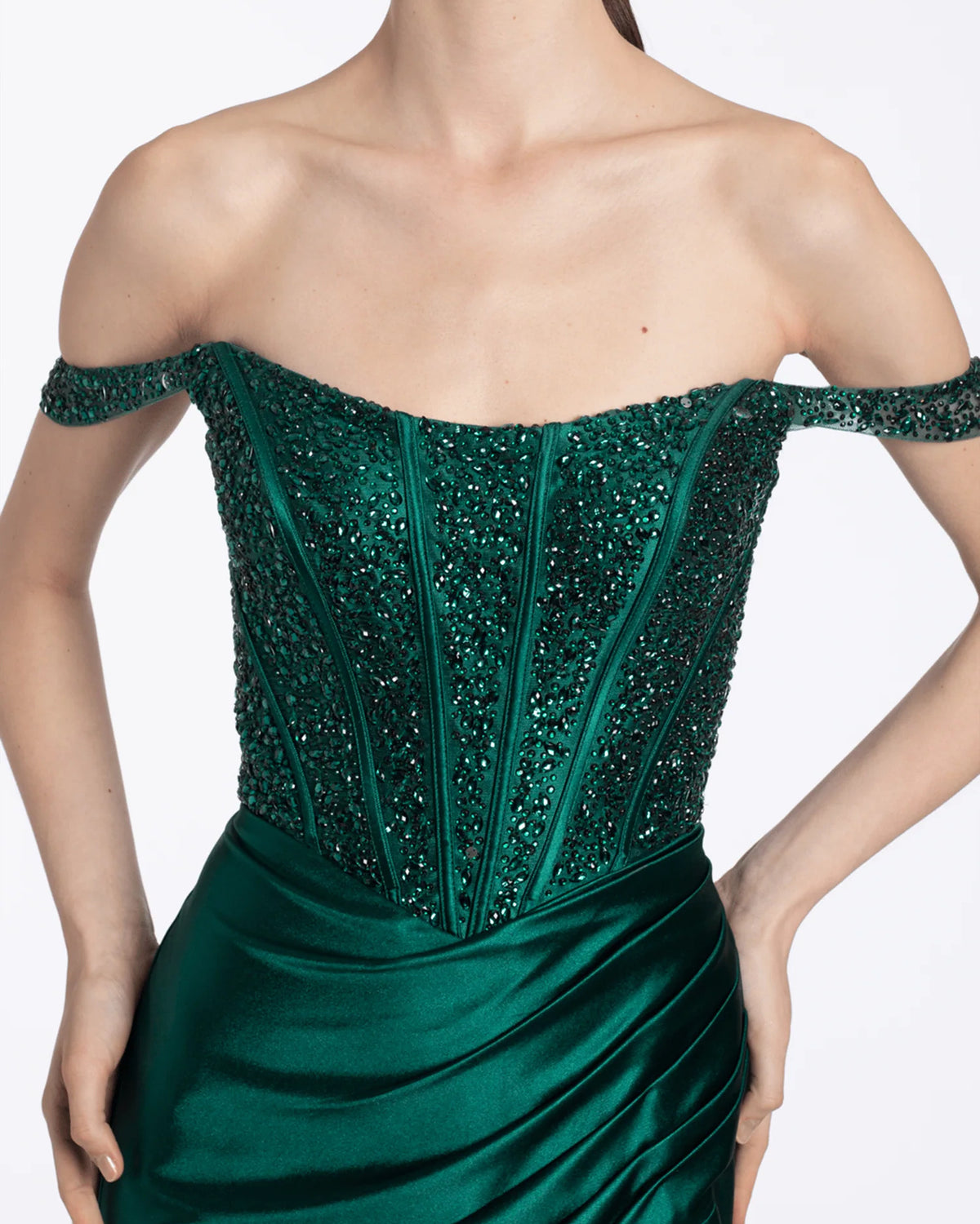 sweetheart column maxi prom dress - image 5