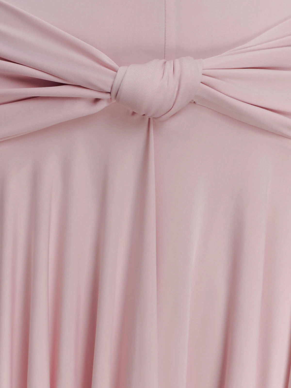 Pink midi formal dress, alternate view showing the skirt