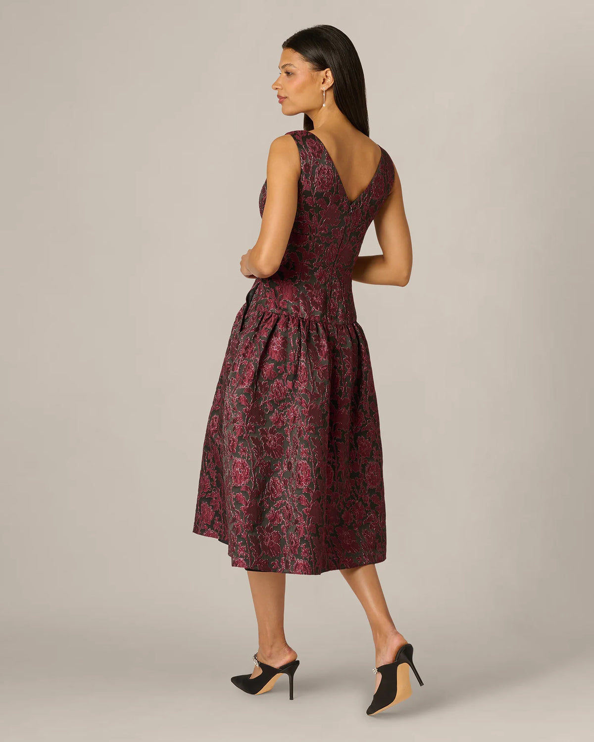 a-line midi mother of the bride dress - image 5