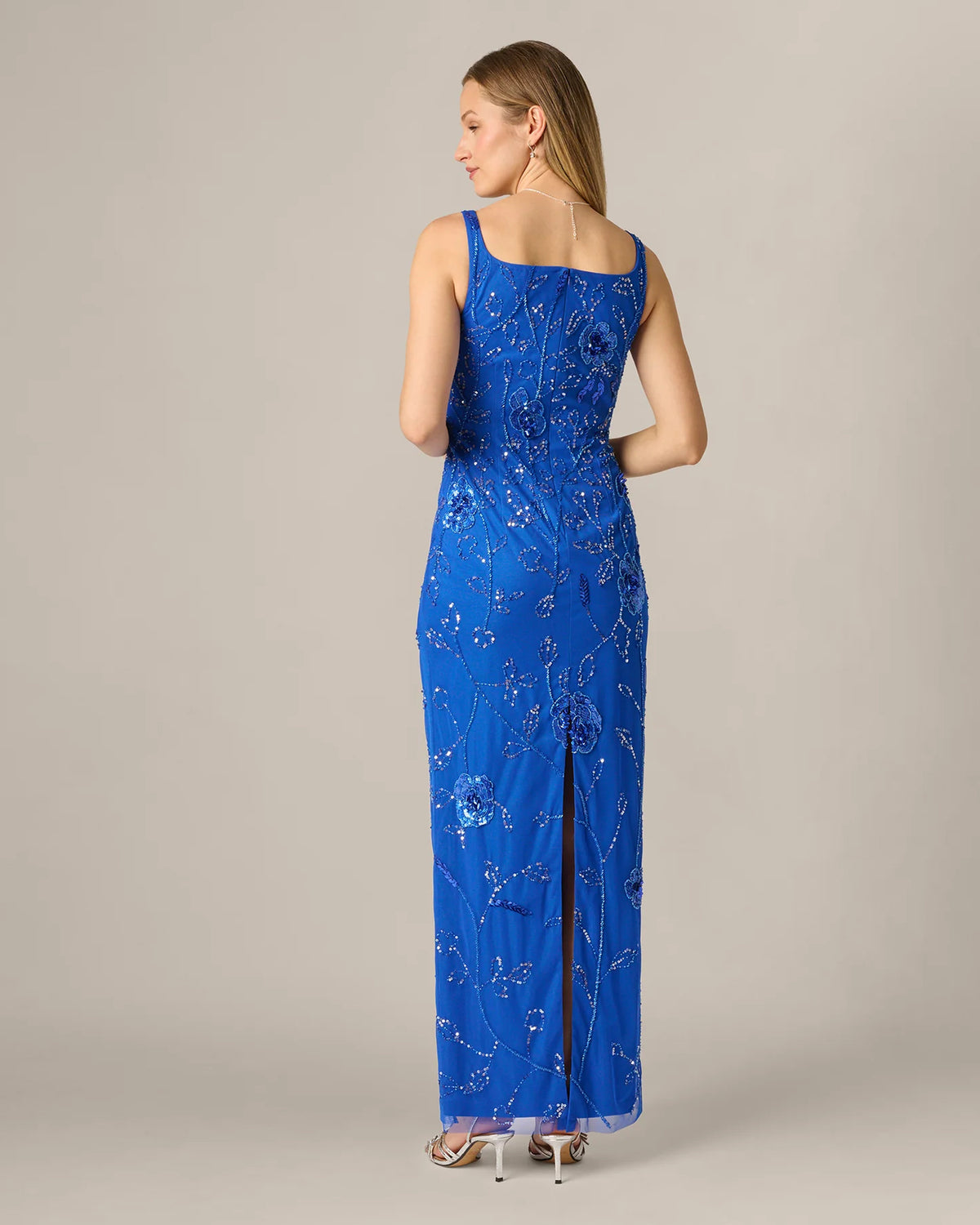 sleeveless sheath maxi mother of the bride dress - image 5