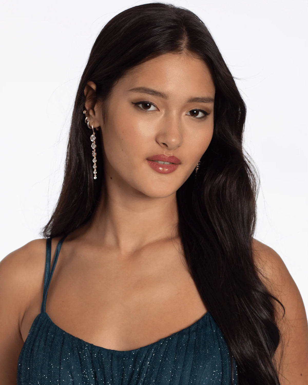 spaghetti strap a-line maxi homecoming dress - image 5