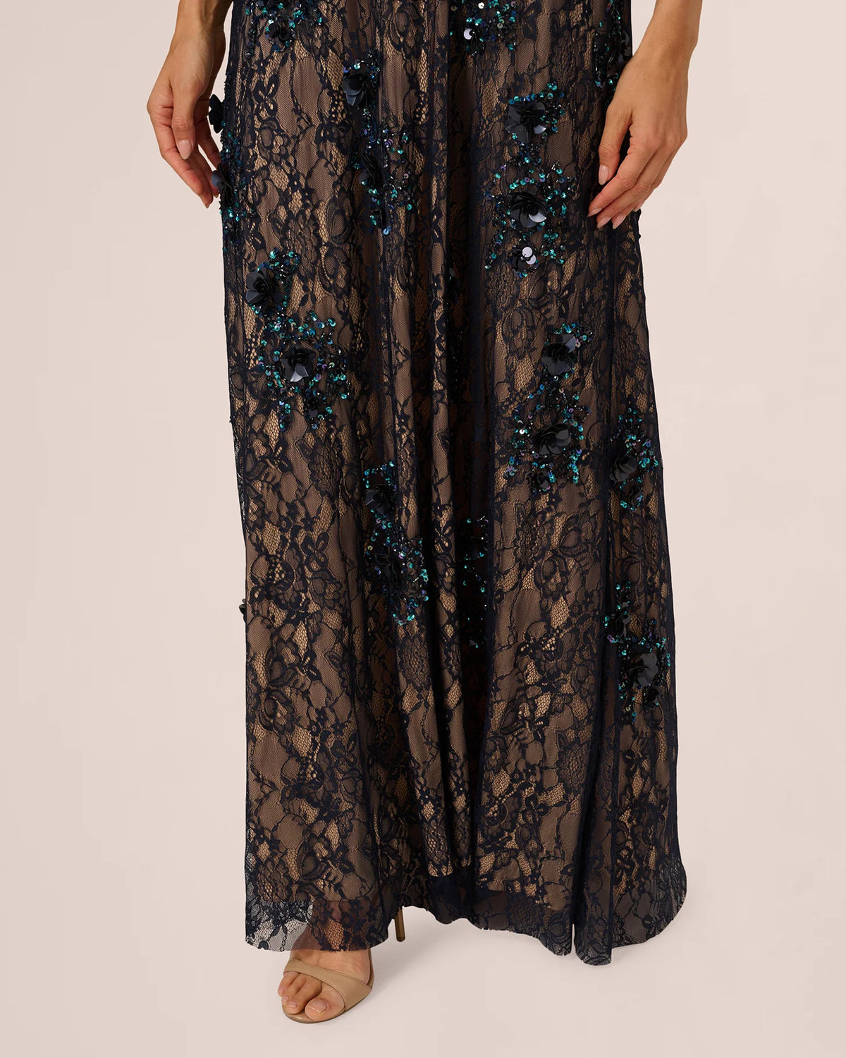 sleeveless a-line maxi mother of the bride dress - image 5