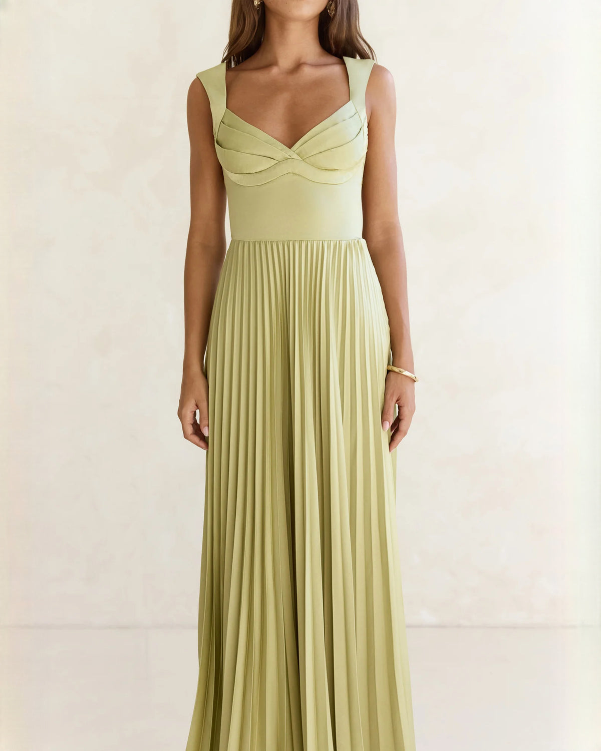sleeveless chiffon a-line maxi bridesmaid dress - image 5