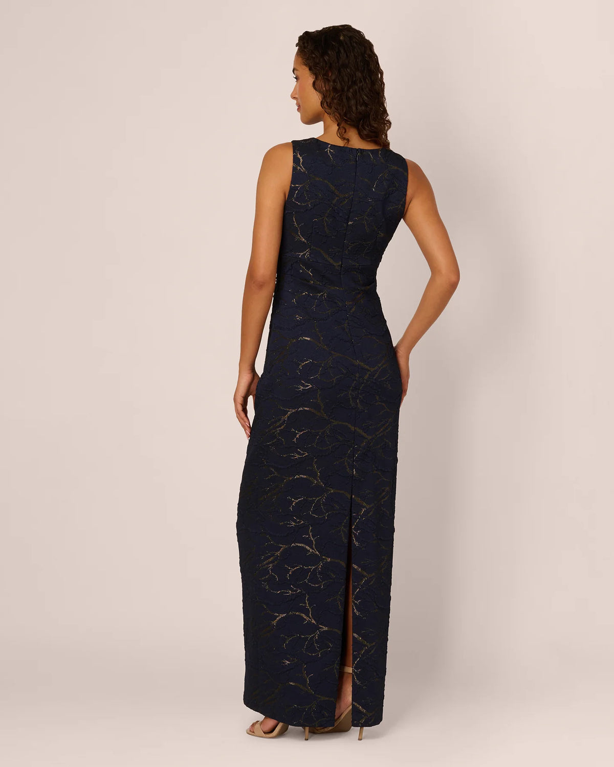 sleeveless sheath maxi mother of the bride dress - image 5
