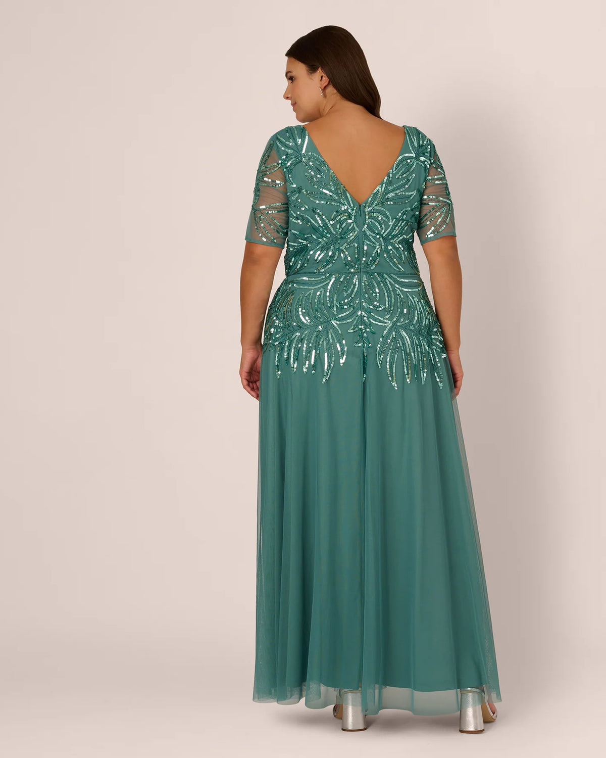 a-line maxi mother of the bride dress - image 5