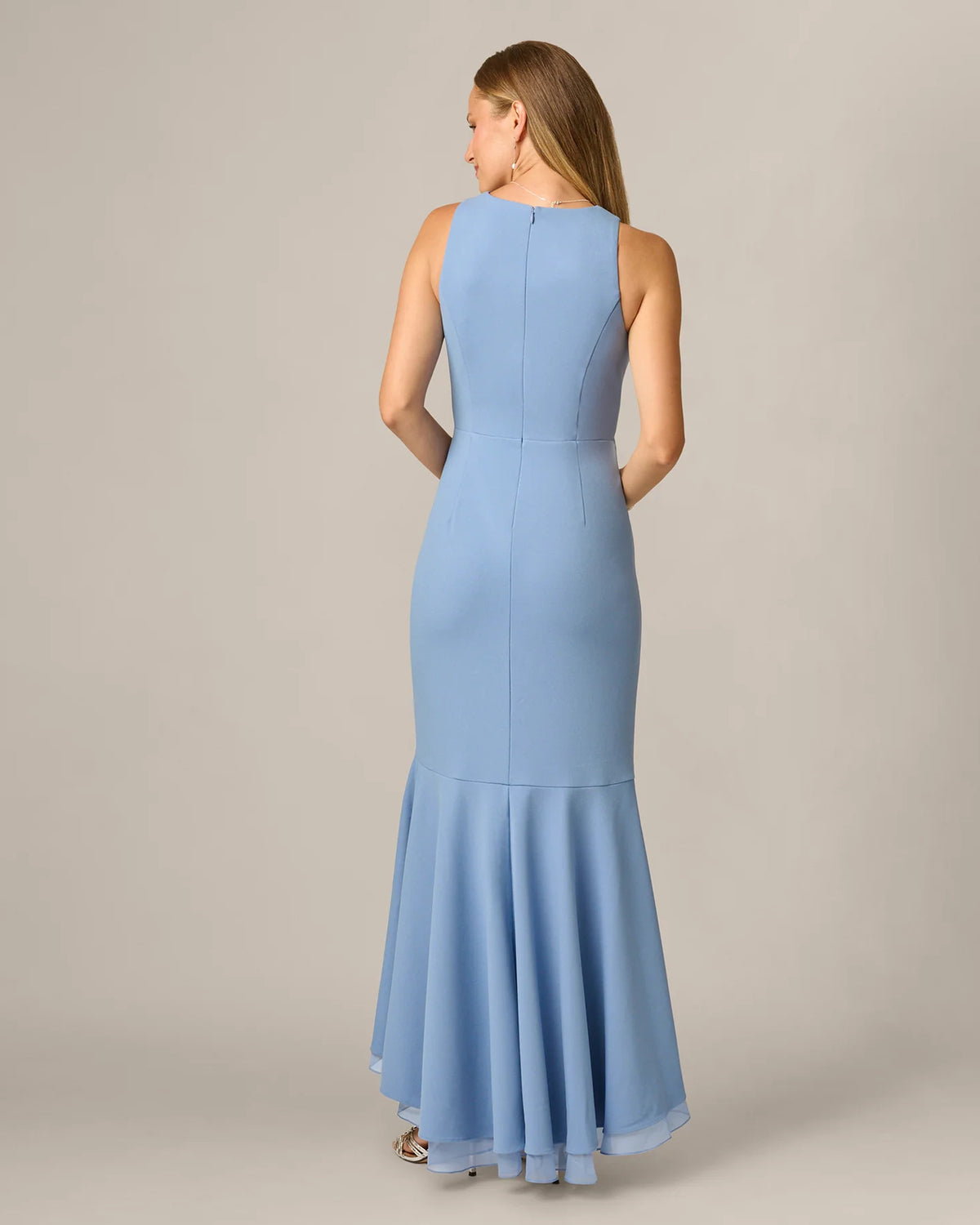 spaghetti strap a-line maxi mother of the bride dress - image 5