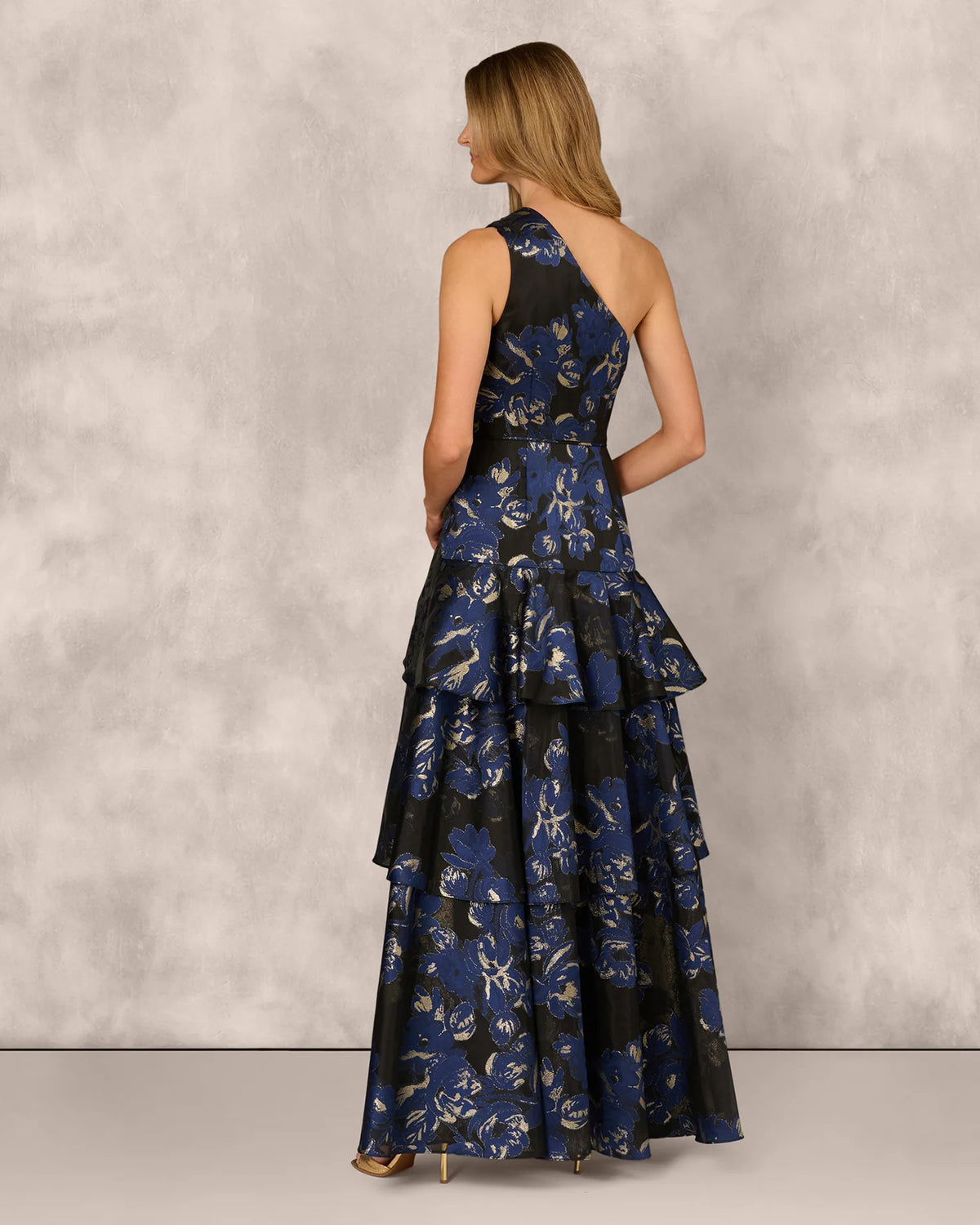 one-shoulder a-line maxi mother of the bride dress - image 5