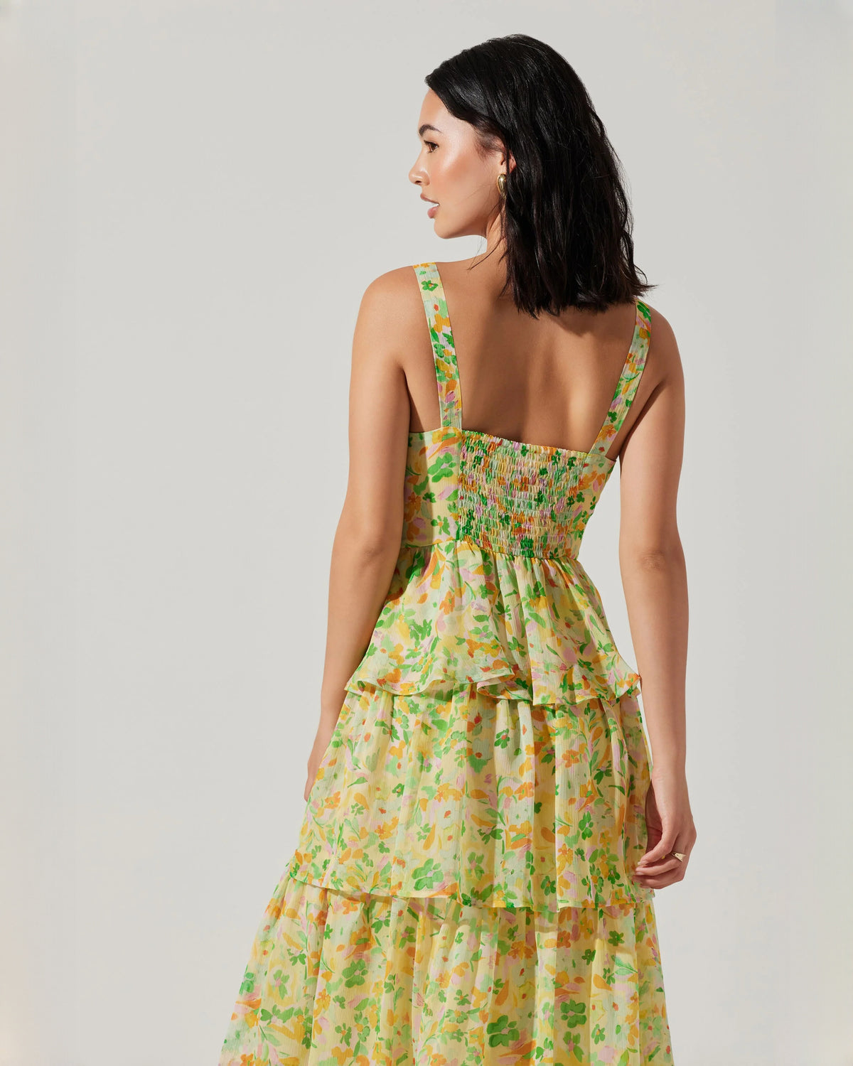 sleeveless chiffon a-line maxi bridesmaid dress - image 5